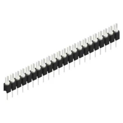 Pin header, 22 pole, pitch 2.54 mm, straight, black, MK 02 22 Z - 1