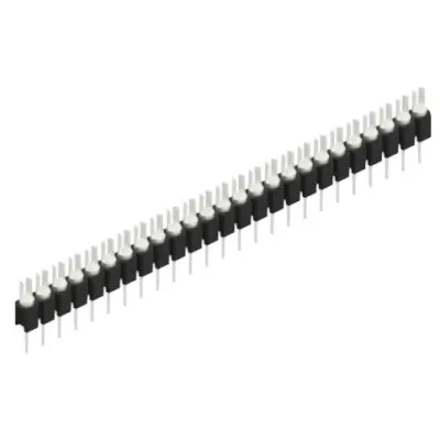 Pin header, 25 pole, pitch 2.54 mm, straight, black, MK 02 25 Z - 1