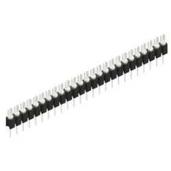 Pin header, 25 pole, pitch 2.54 mm, straight, black, MK 02 25 Z