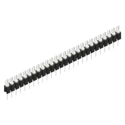 Pin header, 26 pole, pitch 2.54 mm, straight, black, MK 02 26 Z