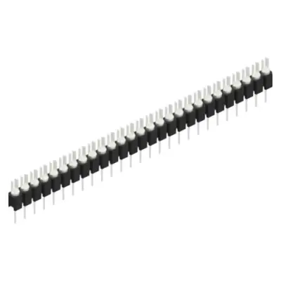 Pin header, 27 pole, pitch 2.54 mm, straight, black, MK 02 27 Z - 1