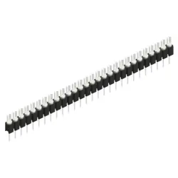 Pin header, 28 pole, pitch 2.54 mm, straight, black, MK 02 28 Z