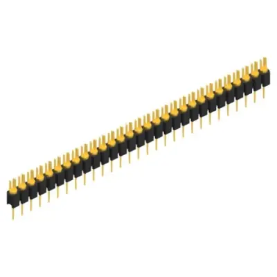 Pin header, 29 pole, pitch 2.54 mm, straight, black, MK 02 29 G - 1