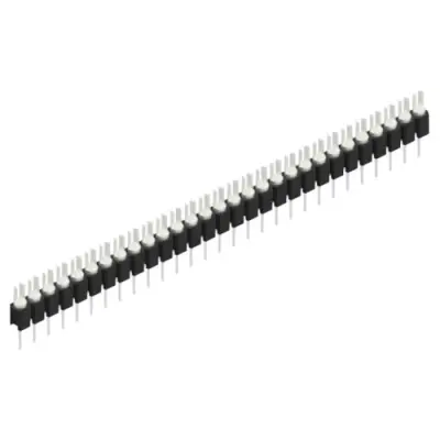Pin header, 29 pole, pitch 2.54 mm, straight, black, MK 02 29 Z - 1