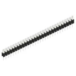 Pin header, 29 pole, pitch 2.54 mm, straight, black, MK 02 29 Z
