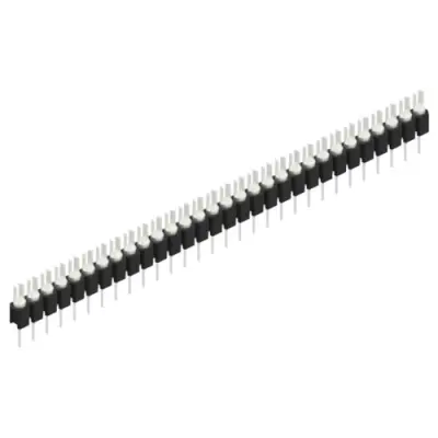 Pin header, 30 pole, pitch 2.54 mm, straight, black, MK 02 30 Z - 1