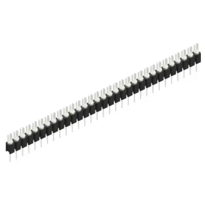 Pin header, 31 pole, pitch 2.54 mm, straight, black, MK 02 31 Z - 1