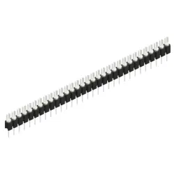 Pin header, 31 pole, pitch 2.54 mm, straight, black, MK 02 31 Z