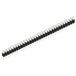 Pin header, 32 pole, pitch 2.54 mm, straight, black, MK 02 32 Z