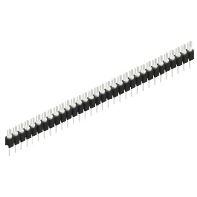 Pin header, 32 pole, pitch 2.54 mm, straight, black, MK 02 32 Z - 1