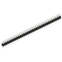 Pin header, 33 pole, pitch 2.54 mm, straight, black, MK 02 33 Z