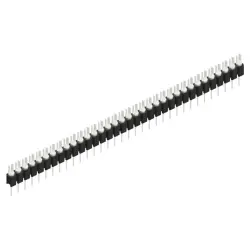 Pin header, 34 pole, pitch 2.54 mm, straight, black, MK 02 34 Z