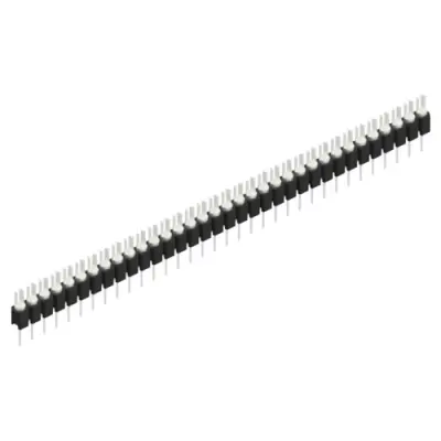 Pin header, 34 pole, pitch 2.54 mm, straight, black, MK 02 34 Z - 1