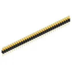 Pin header, 35 pole, pitch 2.54 mm, straight, black, MK 02 35 G