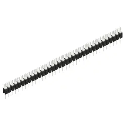 Pin header, 35 pole, pitch 2.54 mm, straight, black, MK 02 35 Z