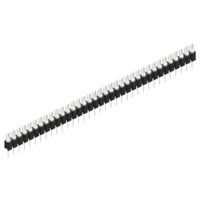 Pin header, 35 pole, pitch 2.54 mm, straight, black, MK 02 35 Z - 1