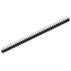 Pin header, 36 pole, pitch 2.54 mm, straight, black, MK 02 36 Z
