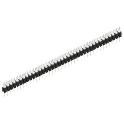 Pin header, 37 pole, pitch 2.54 mm, straight, black, MK 02 37 Z