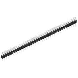 Pin header, 39 pole, pitch 2.54 mm, straight, black, MK 02 39 Z