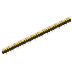 Pin header, 40 pole, pitch 2.54 mm, straight, black, MK 02 40 G