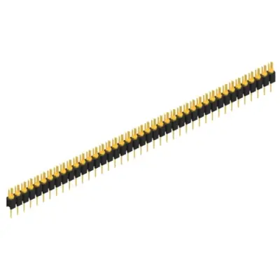 Pin header, 41 pole, pitch 2.54 mm, straight, black, MK 02 41 G - 1