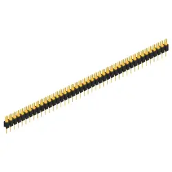 Pin header, 42 pole, pitch 2.54 mm, straight, black, MK 02 42 G