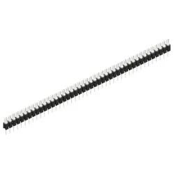 Pin header, 43 pole, pitch 2.54 mm, straight, black, MK 02 43 Z