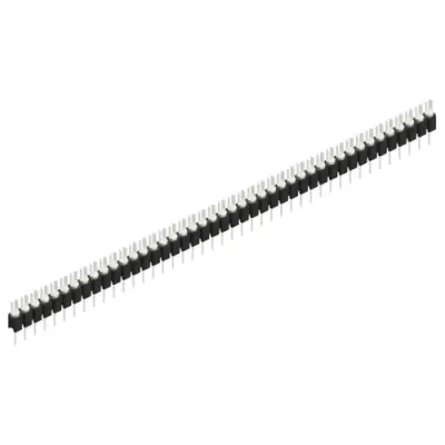 Pin header, 43 pole, pitch 2.54 mm, straight, black, MK 02 43 Z - 1