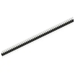 Pin header, 44 pole, pitch 2.54 mm, straight, black, MK 02 44 Z