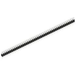 Pin header, 45 pole, pitch 2.54 mm, straight, black, MK 02 45 Z