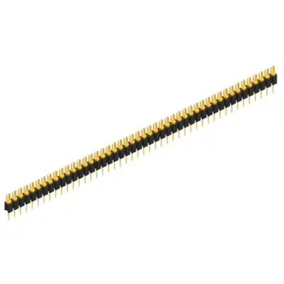 Pin header, 46 pole, pitch 2.54 mm, straight, black, MK 02 46 G - 1