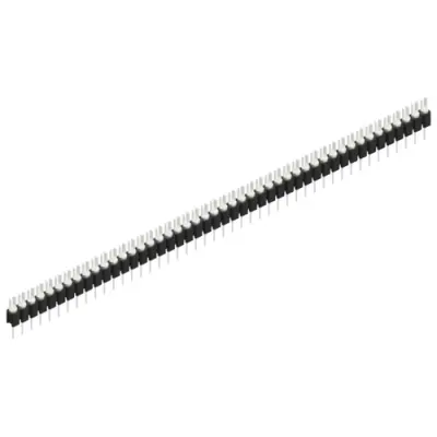 Pin header, 46 pole, pitch 2.54 mm, straight, black, MK 02 46 Z - 1