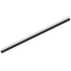 Pin header, 47 pole, pitch 2.54 mm, straight, black, MK 02 47 Z