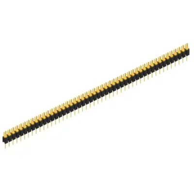 Pin header, 48 pole, pitch 2.54 mm, straight, black, MK 02 48 G - 1