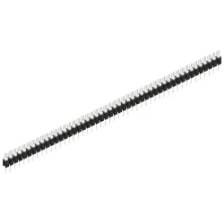 Pin header, 48 pole, pitch 2.54 mm, straight, black, MK 02 48 Z