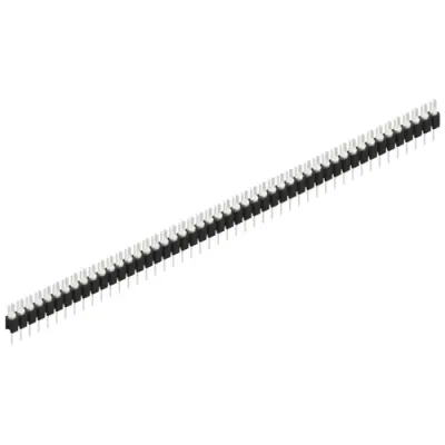 Pin header, 48 pole, pitch 2.54 mm, straight, black, MK 02 48 Z - 1