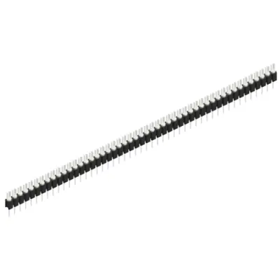 Pin header, 49 pole, pitch 2.54 mm, straight, black, MK 02 49 Z - 1