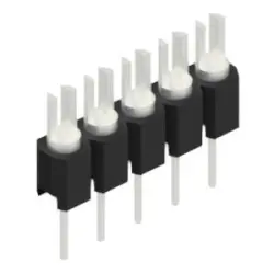 Pin header, 5 pole, pitch 2.54 mm, straight, black, MK 02 5 Z