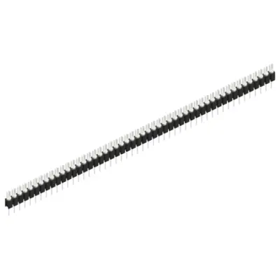 Pin header, 50 pole, pitch 2.54 mm, straight, black, MK 02 50 Z - 1