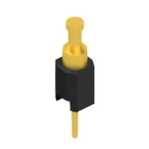 Pin header, 1 pole, pitch 2.54 mm, straight, black, MK 03 1 G - 1