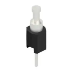 Pin header, 1 pole, pitch 2.54 mm, straight, black, MK 03 1 Z