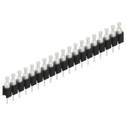 Pin header, 19 pole, pitch 2.54 mm, straight, black, MK 03 19 Z