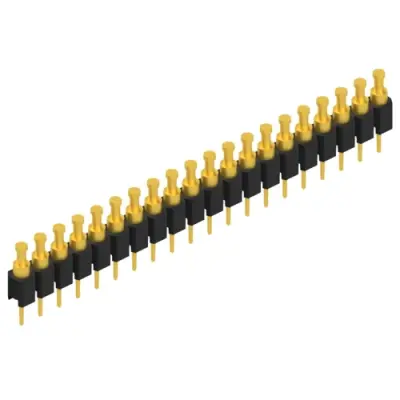 Pin header, 20 pole, pitch 2.54 mm, straight, black, MK 03 20 G - 1