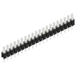 Pin header, 20 pole, pitch 2.54 mm, straight, black, MK 03 20 Z