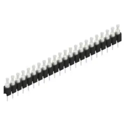 Pin header, 22 pole, pitch 2.54 mm, straight, black, MK 03 22 Z