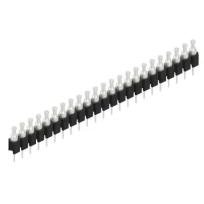 Pin header, 23 pole, pitch 2.54 mm, straight, black, MK 03 23 Z - 1