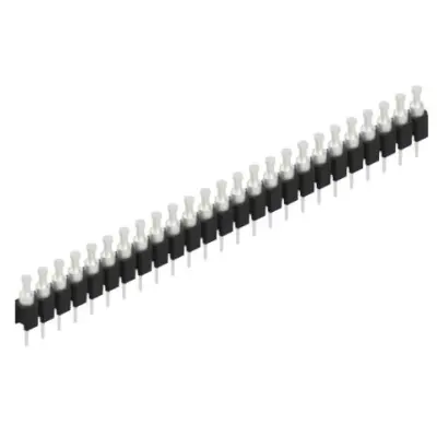 Pin header, 25 pole, pitch 2.54 mm, straight, black, MK 03 25 Z - 1