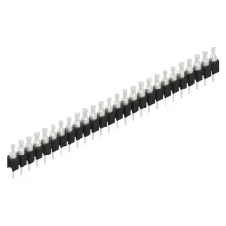 Pin header, 26 pole, pitch 2.54 mm, straight, black, MK 03 26 Z