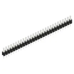 Pin header, 28 pole, pitch 2.54 mm, straight, black, MK 03 28 Z