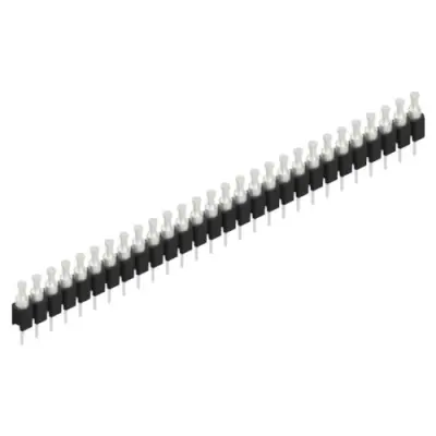 Pin header, 28 pole, pitch 2.54 mm, straight, black, MK 03 28 Z - 1